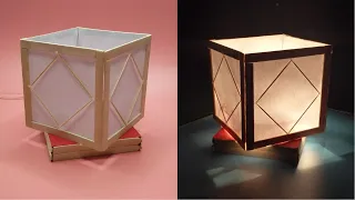 How I made a square Japanese-style night light