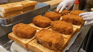 일본 돈까스 요리! 거대한 카츠동 카츠산도! / Giant Katsudon & Katsu Sando! Japanese Pork Cutlet