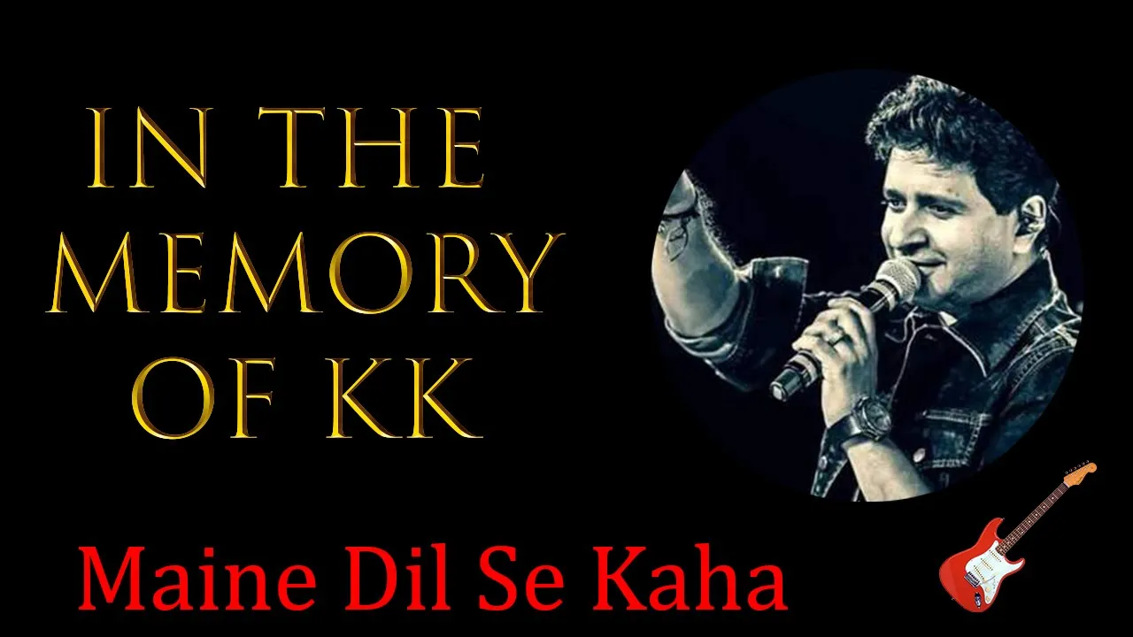 Maine dil se kaha dhoond laana khushi  Guitar Instrumental...Small tribute to KK  🔴⚫️