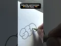 HOW TO DRAW BUBBLE LETTERS - Sean Easy Tutorial