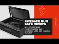 awesafe Gun Safe Review with Fingerprint Identification and Biometric Lock One Handgun Capacity