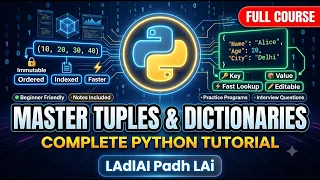 Python Tuples Dictionaries Full Python Course Complete Beginner to Advanced Programs