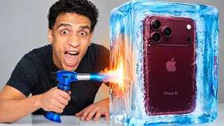 اذا كسرت الثلج 🧊 تحصل على ما بداخله 🤑 محمود ( راح فيها ) 😱
