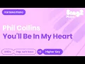 Download Lagu Disney's Tarzan | Phil Collins, NIKI - You'll Be In My Heart (Higher Key) Piano Karaoke