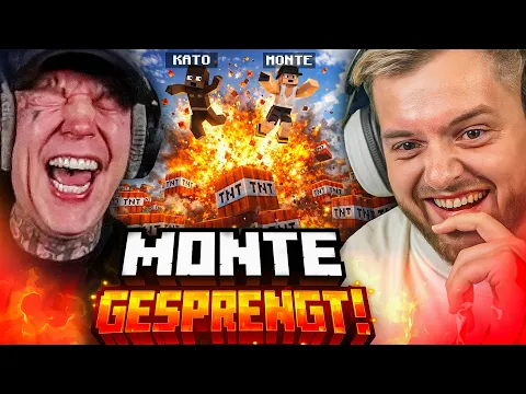 Video Thumbnail: 🤣😱MONTE & KATO explodieren! - TNT FALLEN SPRENGUNG = WITZIGSTE FitnaCraft | Folge 10