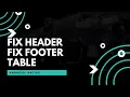 Dynamic Table Layout Fix Header Fixed Footer Table Layout Android Studio