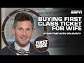 Storytime with Dan Orlovsky Buying first class ticket for his wife First Take