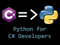 Python for C Developers 1 Introduction