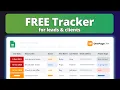 Free Lead Tracker Spreadsheet Client Tracking Template for Google Sheets