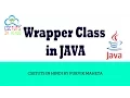 Wrapper Class In Java in Hindi
