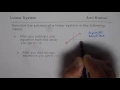 Condition for Linear System with No or Infinite Solutions