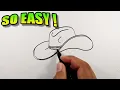 How to draw a cowboy hat easy Simple Drawing