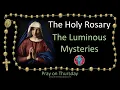 Pray the Rosary Thursday The Luminous Mysteries of the Holy Rosary multi-language cc subtitles