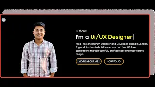 Responsive Hero Section with React js Tailwind CSS Typewriter Effect Tutorial