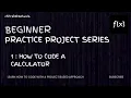 Beginner Project Series Build a Calculator with HTML CSS and JS Episode 1 Chitrakshbotwala
