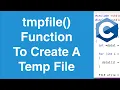 tmpfile Function C Programming Tutorial