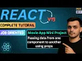 Passing Data Through Props React JS Tutorial Props in React JS React JS Course in Hindi