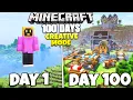 Download Lagu I Survived 100 Days Of Minecraft In Creative Mode!