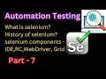 Part - 7 What is selenium Selenium components