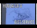 How To Perform Honda CR-V Service B123 - Oil Change Air Filter Cabin Filter Transmission Service