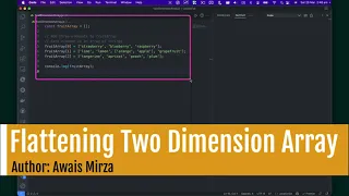 Javascript Flattening Two Dimension array