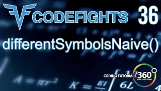 DifferentSymbolsNaive CodeFights Intro Algorithm JavaScript Solution and Breakdown
