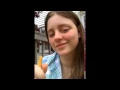 Woman records outside while smoking Camel Crush Menthol