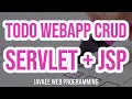 JAVAEE WEBAPP TODO CON SERVLET E JSP STRUTTURA C E PATTERN DAO