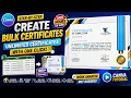 How to Create Bulk Certificates in Canva with Different Names One-Click Certificate Automation