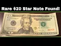 Searching 5 000 in Currency - Rare 20 Star Note Found