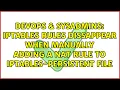 iptables rules dissappear when manually adding a nat rule to iptables-persistent file