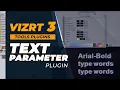 Vizrt 3 Text Parameters Plugin tutorial