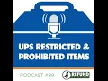 UPS Restricted Prohibited Items