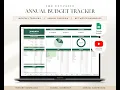 2026 Ultimate Annual Budget Tracker how to instructions