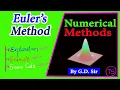 Euler s Method Numerical Methods Ordinary Differential Equations By GD Sir