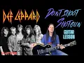 Lagu How To Play Don't Shoot Shotgun By Def Leppard - Guitar Lesson - Steve Clark - Phil Collen