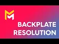 MAVERICK RENDER 27 SEND BACKPLATE RESOLUTION TO RENDER