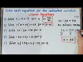 LITERAL EQUATIONS Solve each equation for the indicated variable Quarter 4 Grade 7