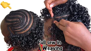 HOW TO DO full sew in WEAVE steps to take For BEGINNERS JANEILHAIRCOLLECTION