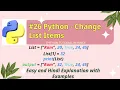 Python Change List Items How to Change and Insert List Items in Python Ease To Code