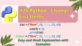 Python Change List Items How to Change and Insert List Items in Python Ease To Code
