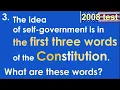 3 The idea of self-government is in the FIRST 3 WORDS of the Constitution What are these words