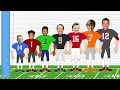 The Best NFL Quarterback at every height NFL Height Comparison Animation