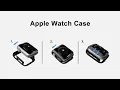 LK Case with Built-in Tempered Glass with Installation Kit for Apple watch Installation