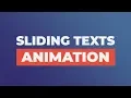 Sliding Texts Animation Using Only HTML CSS