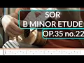 B Minor Etude OP 35 no 22 - Fernando Sor Ukulele Fingerstyle Grade 4