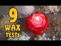 What s the BEST Flower Candle WAX 9 Wax casts tests with silicone mold