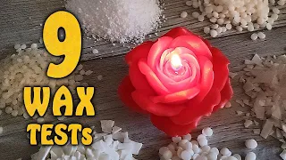What s the BEST Flower Candle WAX 9 Wax casts tests with silicone mold