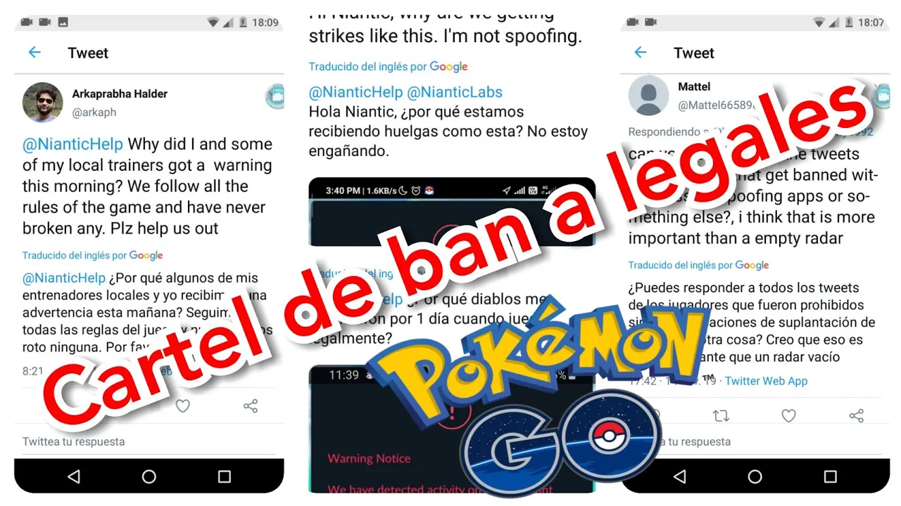 OLA DE BAN EN POKEMON GO A LEGALES Y A QUIENES USAN FAKE GPS POR IGUAL? QUE HACE NIANTIC DJKIRE