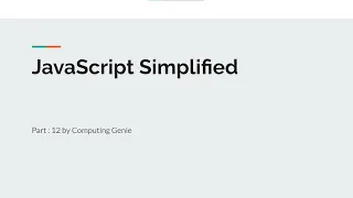 JavaScript Simplified Manipulating String Variables Part 12